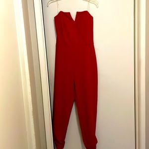 Red Strapless Jumper